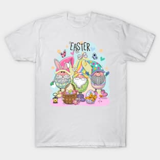 Cute Easter Gnomes illustration T-Shirt